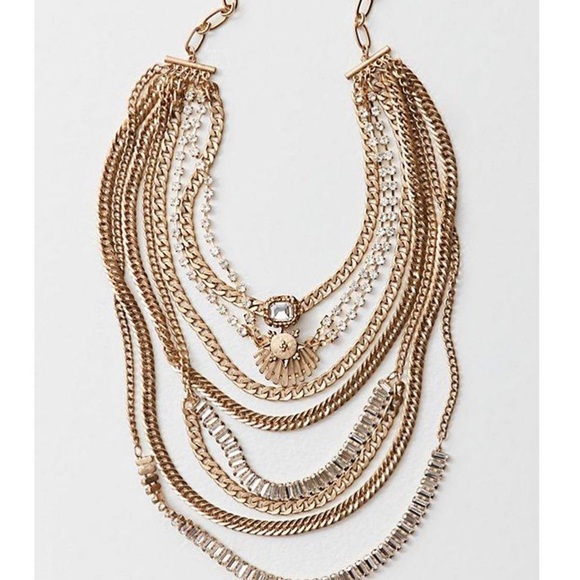 Free People The Pistols Stacked Chain Choker - Picture 1 of 2